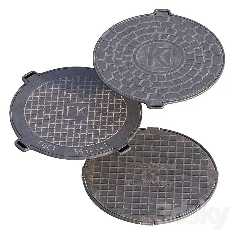 Sewer hatch 3D Model