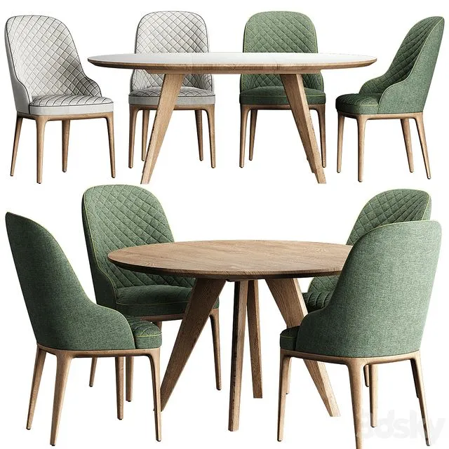 Sfer Table ROB Chair 3D Model
