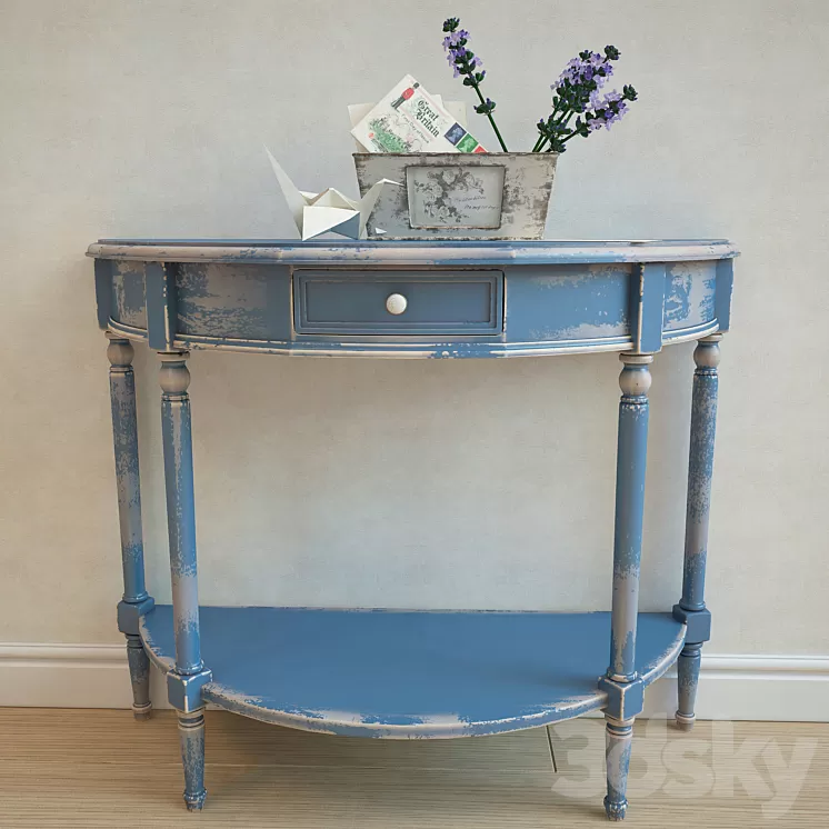 Shabby chic set 3D Model