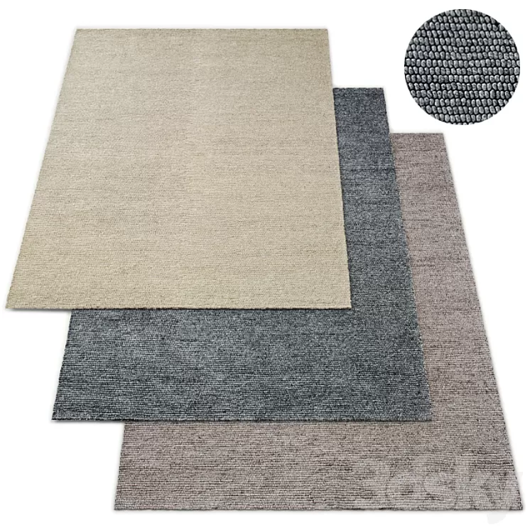 Shaded loop rug rh