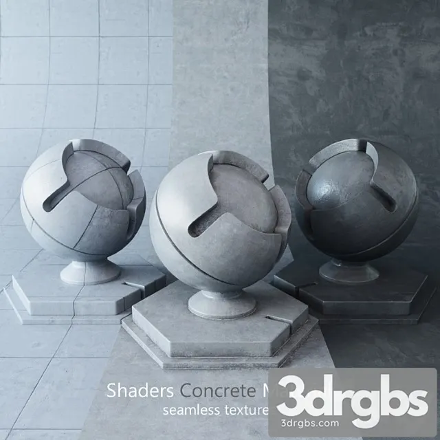 Shaders concrete 5 3D Model Download