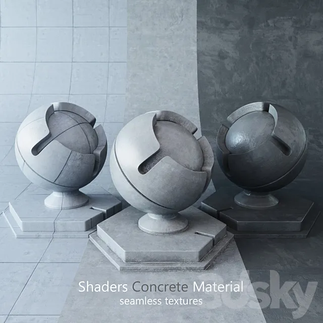 Shaders Concrete 5 3D Model