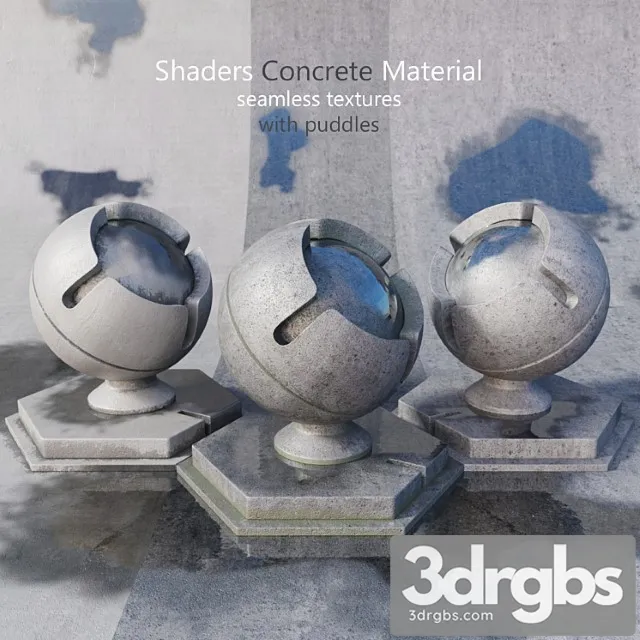 Shaders concrete 7 3D Model Free