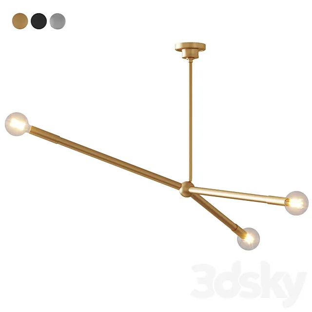 Shades of Light - Modern Myles Chandelier Pendant 3D Model