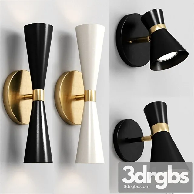 Shades Of Light Wall Sconce Set 3D Model Free