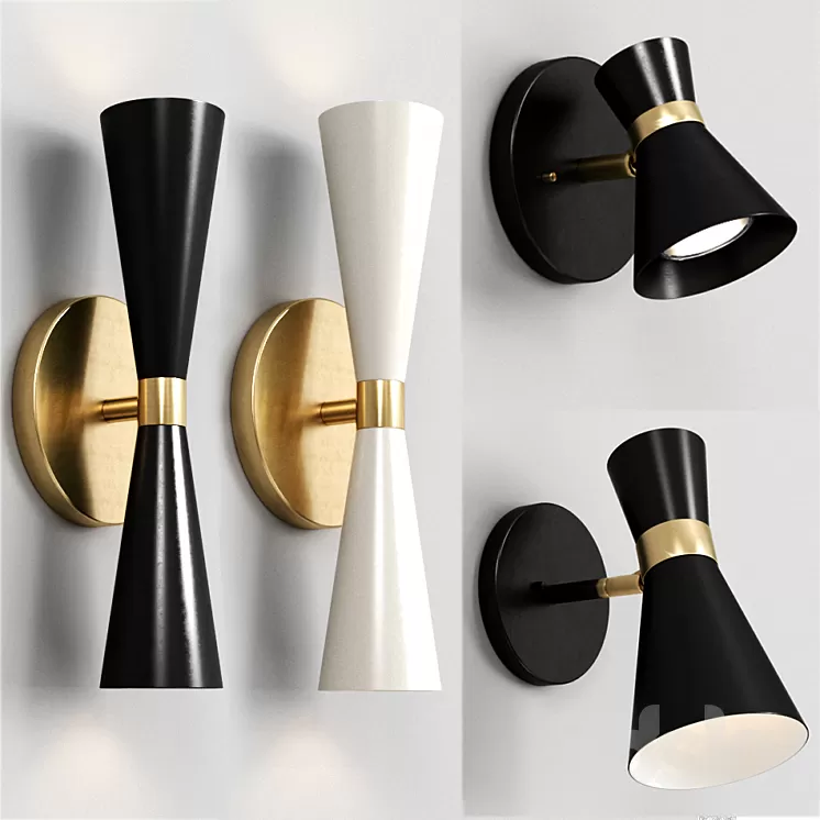 Shades of light WALL SCONCE SET 3D Model