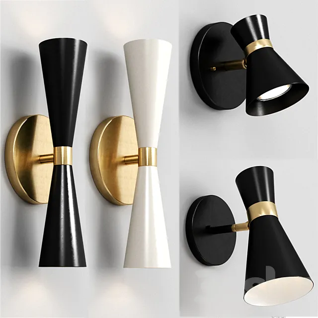 Shades of light WALL SCONCE SET 3DModel