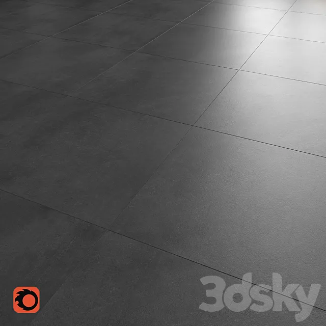 Shadow anthracite floor tile 3DModel
