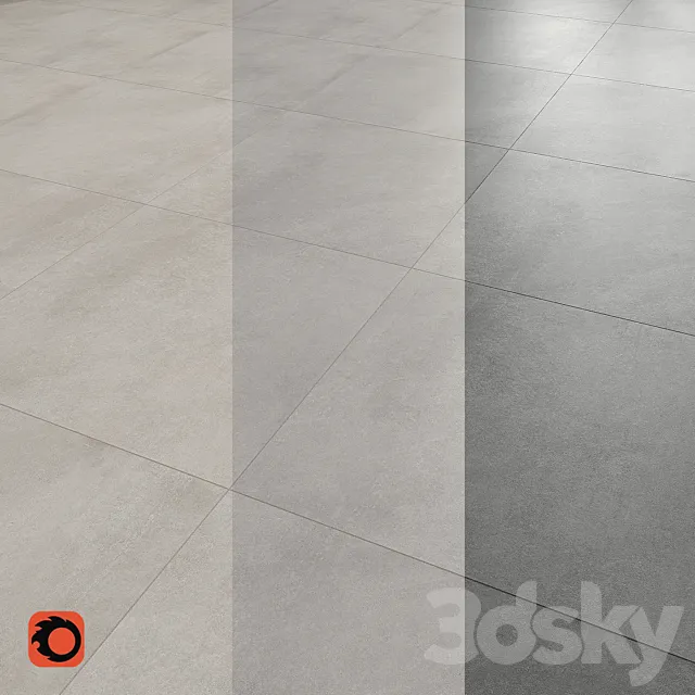 Shadow floor tiles 3D Model
