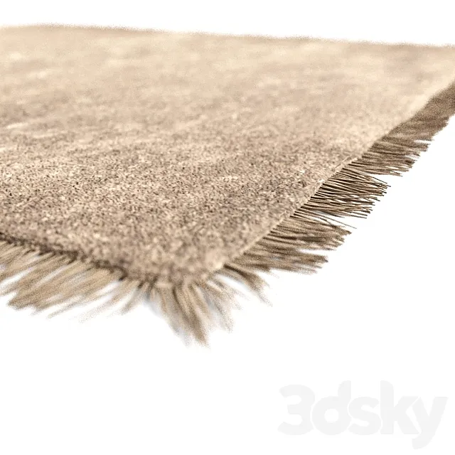 Shaggy carpet edging 3DModel