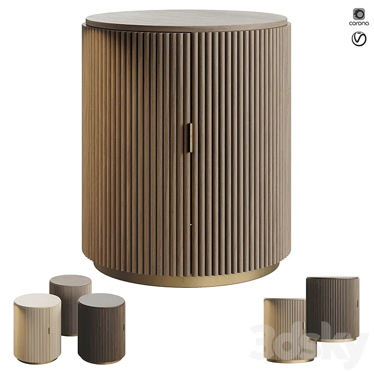 Shake Design Hege 5 Bedside Table 3D Model Free