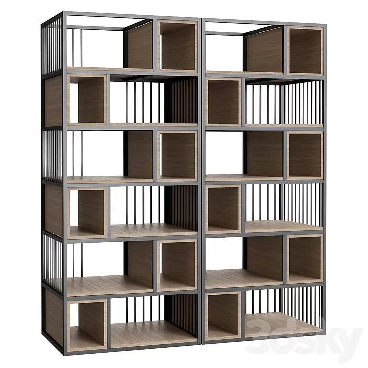 Shakedesign Bookcases No. 18 3D Model