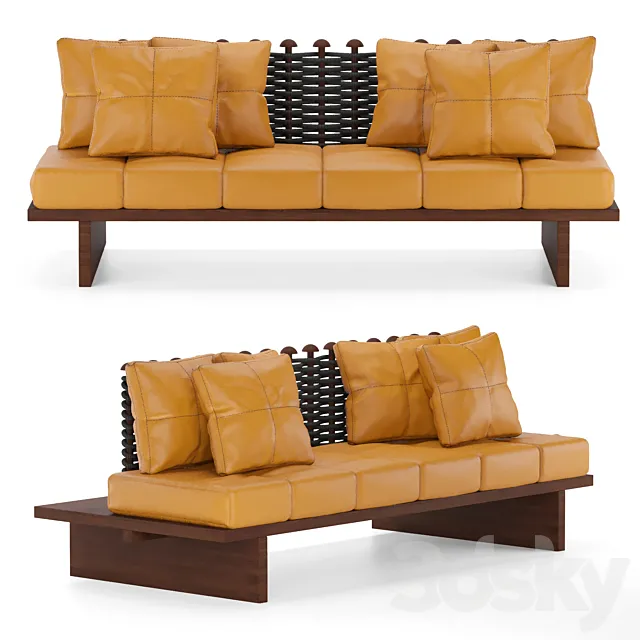 shaker-sofa 3D Model