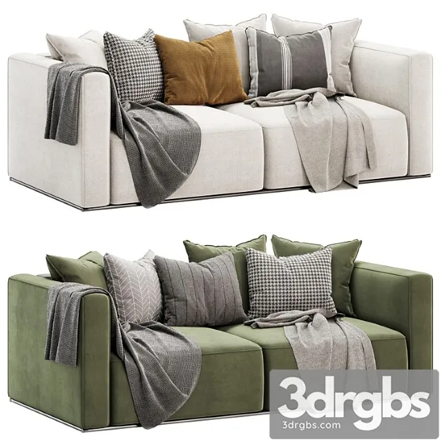 Shangai 3 Seater Sofa By Poliform 2 3D Model Free