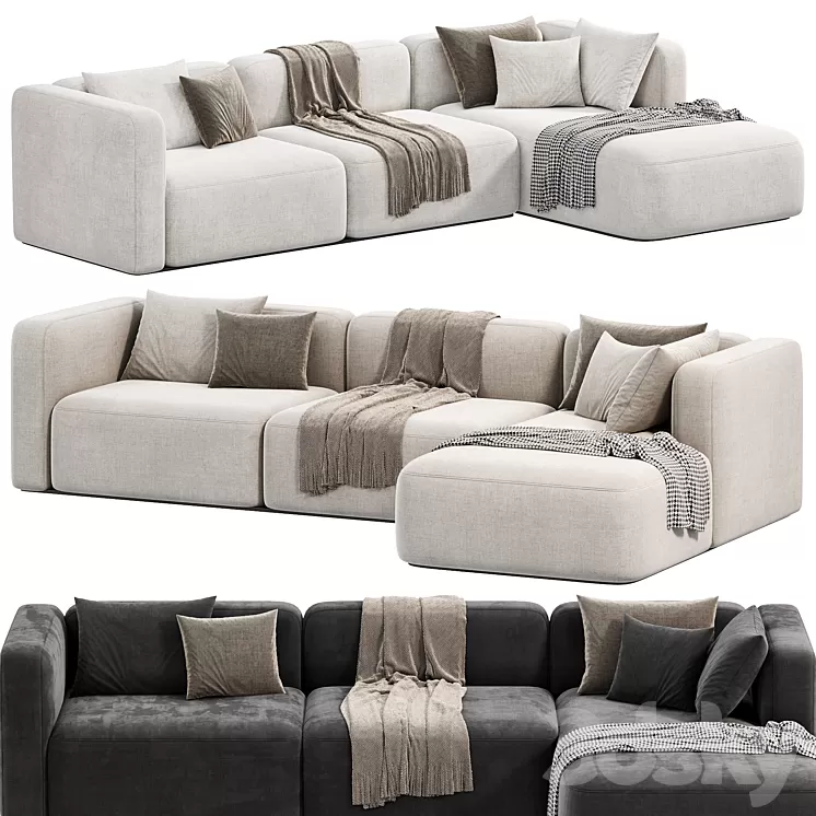 shangai sofa by poliform 3D Model Free