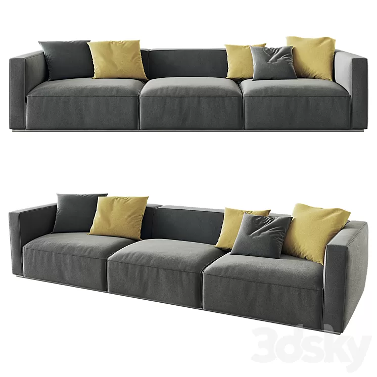 Shangai Sofa Poliform option 01 3D Model