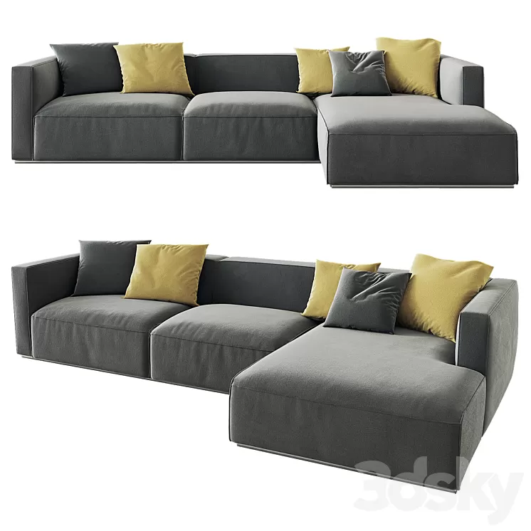 Shangai Sofa Poliform option 02 3D Model