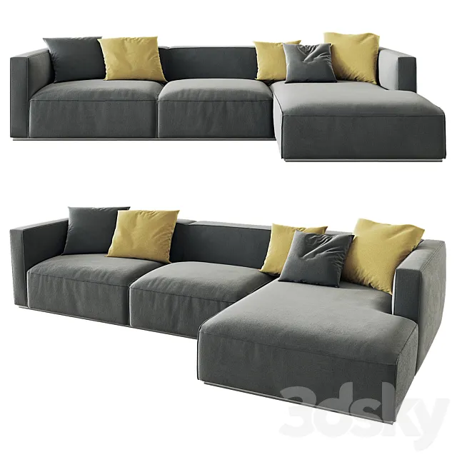 Shangai Sofa Poliform option 02 3DModel