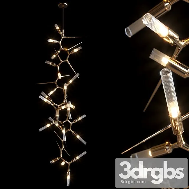 Shard Chandelier Luxxu 2 3D Model Free