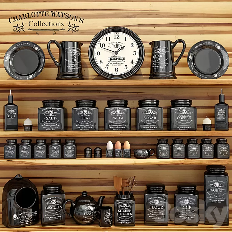 Sharlotte Watson`s Collection in Black 3D Model