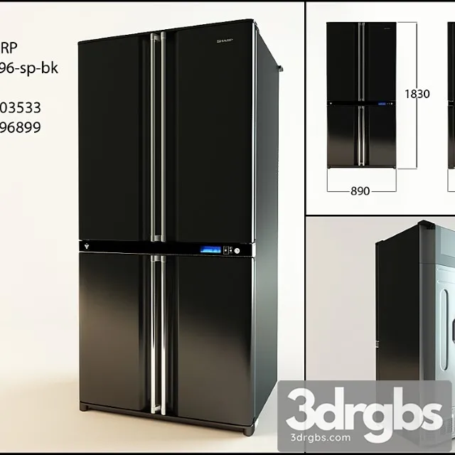 Sharp sjf96-sp-bk 2 3D Model Free