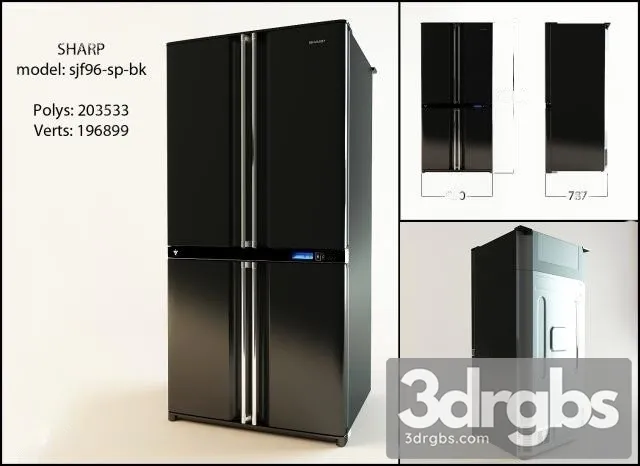 Sharp SJF96 SP BK 3D Model Free