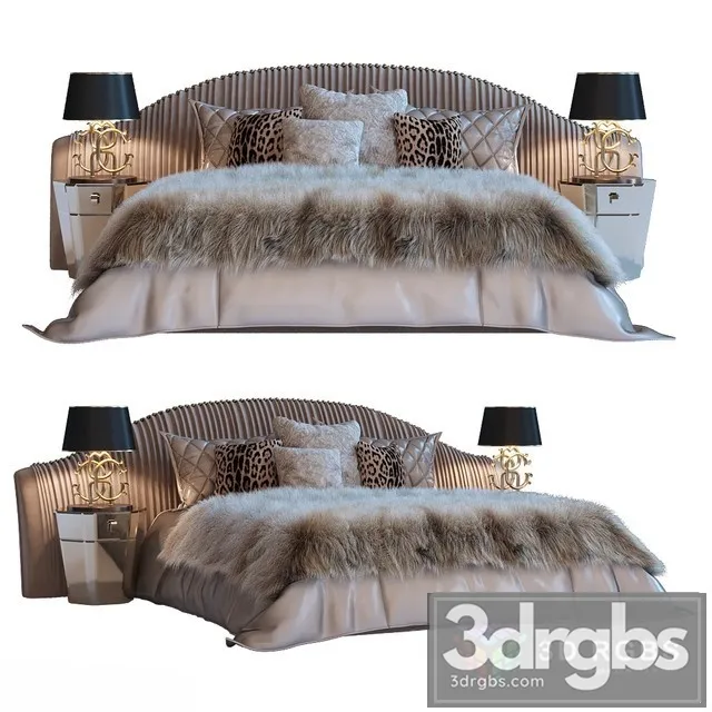 Sharpei Roberto Cavalli Bed 3D Model Free