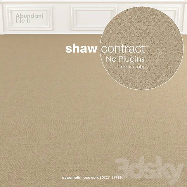 Shaw Carpet Abundant Life II No: 1 3DModel