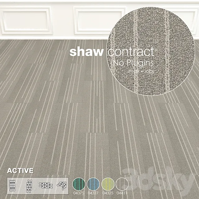 Shaw Carpet Active Wall to Wall Floor No 7 3D Model