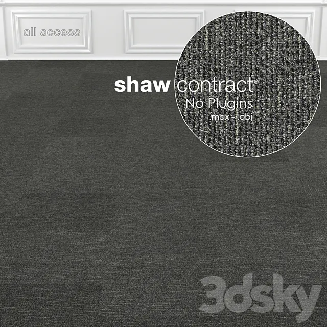 Shaw Carpet All Access Portal Tile No: 1 3D Model
