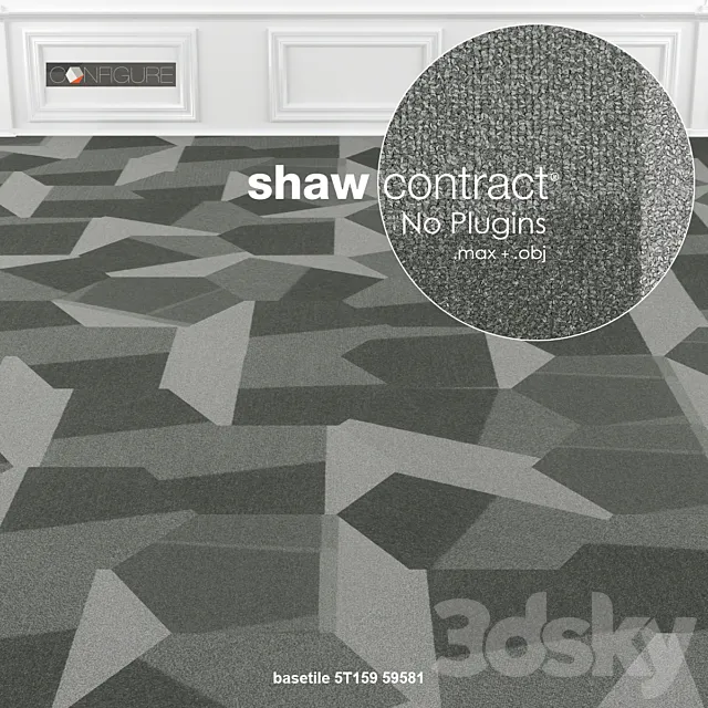 Shaw Carpet Configure Base Tile 3DModel