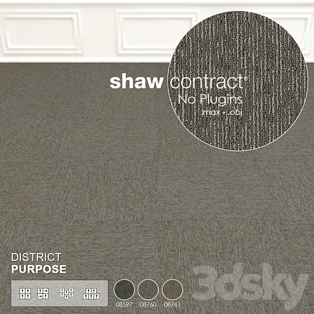 Shaw Carpet District Purpose Wall to Wall Floor No 1 3DModel