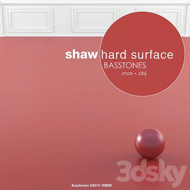 Shaw Hard Surface Homogeneous Basstones Vinyl 3D Model