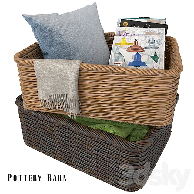 Shayne Kitchen Basket 3D Model