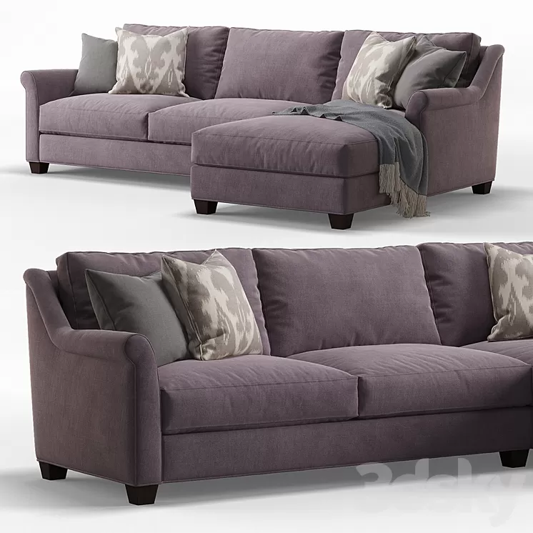 Shearson Sofa by Jonathan Louis 3D Model