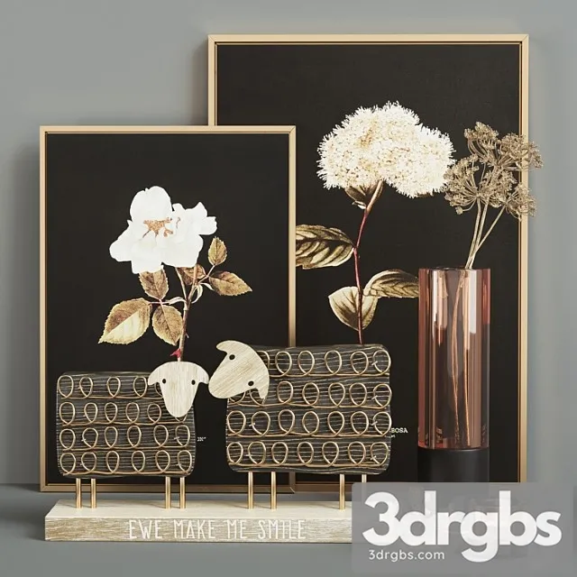 Sheeps decor set 01