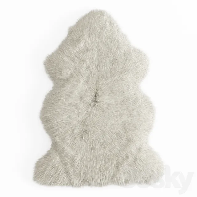 Sheepskin rug 3DModel