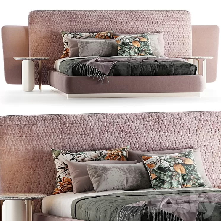 Sheila Double Bed Opera 3D Model