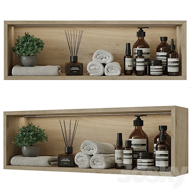 Shelf above the toilet 3 3D Model