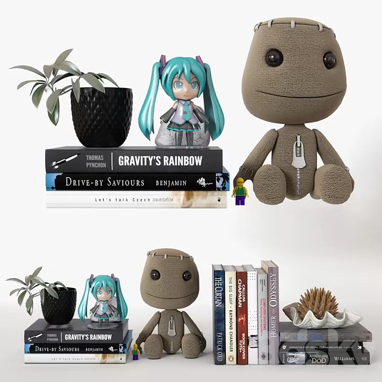 Shelf decoration 05 3D Model