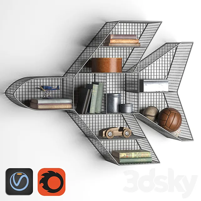 SHELF JET ZINC 3D Model