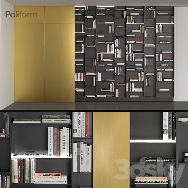 shelf Poliform_DS_2017_11 3D Model