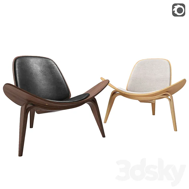 Shell Chair CH07 3D Model