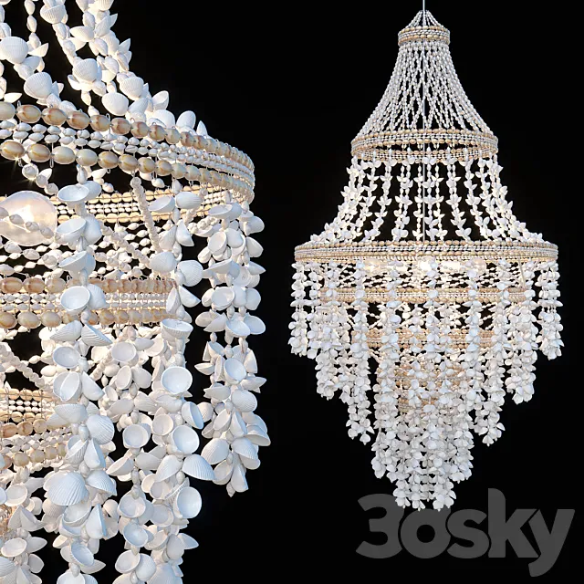 SHELL Chandelier D800 3D Model