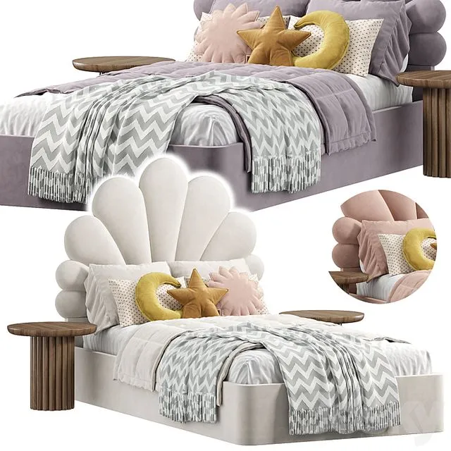 SHELL Kids Bed 3D Model