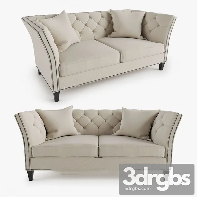 Shelton Glamorous Sofa 3D Model Free