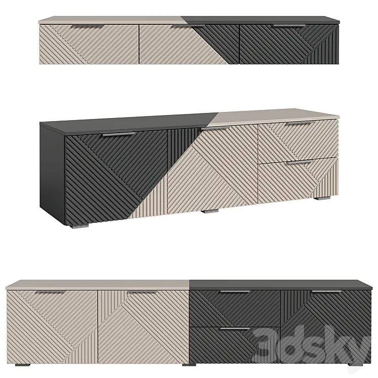 Shelton TV cabinets from divan.ru 3D Model Free