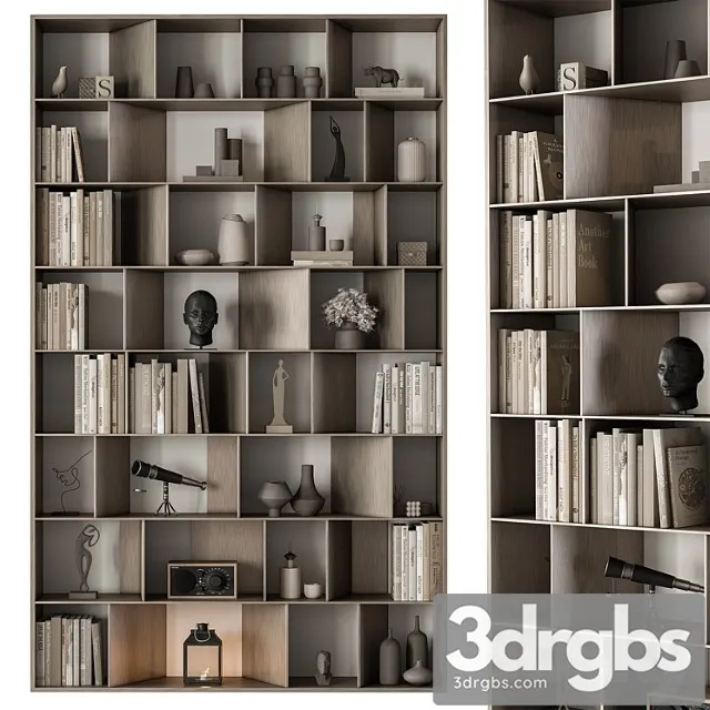 Shelves Decorative Rack Set 14 3D Model Free
