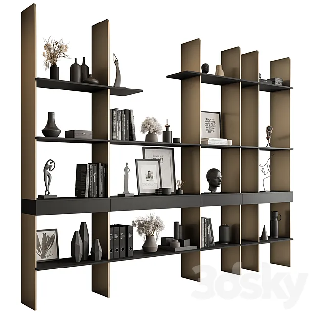 Shelves Decorative - Rack Set 18 3D Model