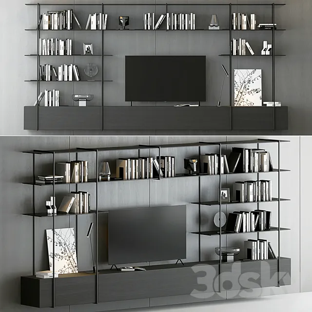 Shelves Decorative – Rack Set 4 3D Model